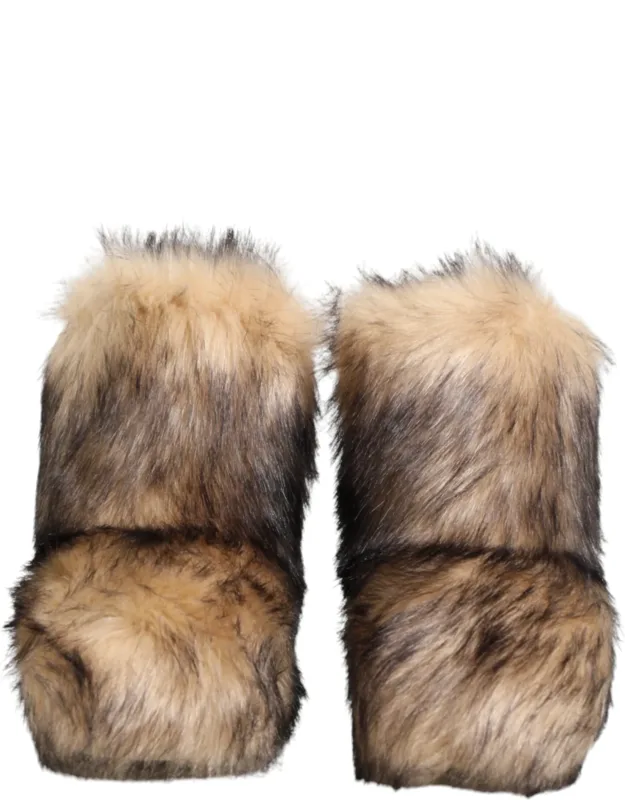Faux Skim Ski Fur Short Boots