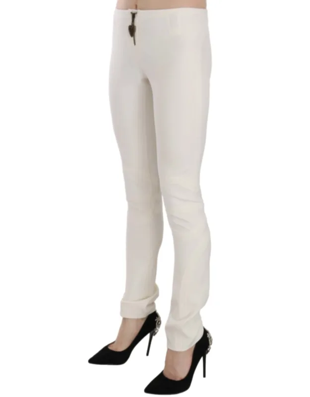 Mid Waist Skinny Dress Trousers