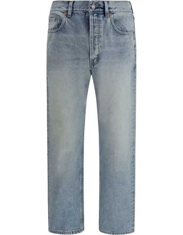 Cotton Straight-leg Jeans