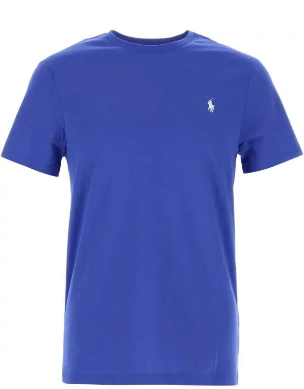 Electric Blue Cotton T-shirt