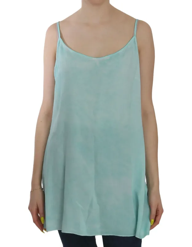 Sleeveless Spaghetti Dress Blouse Viscose