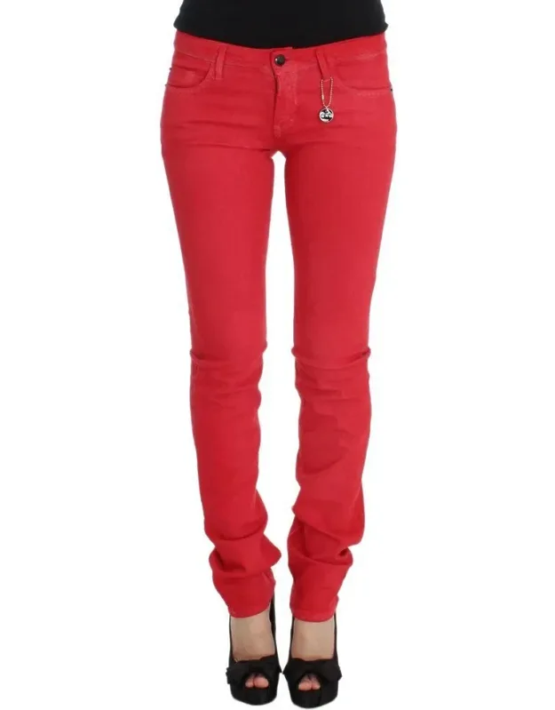 Multicolor Cotton Skinny Jeans