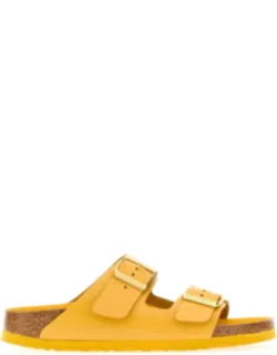 Birkenstock Arizona Slippers Hex Ochre, Amalfi Natural