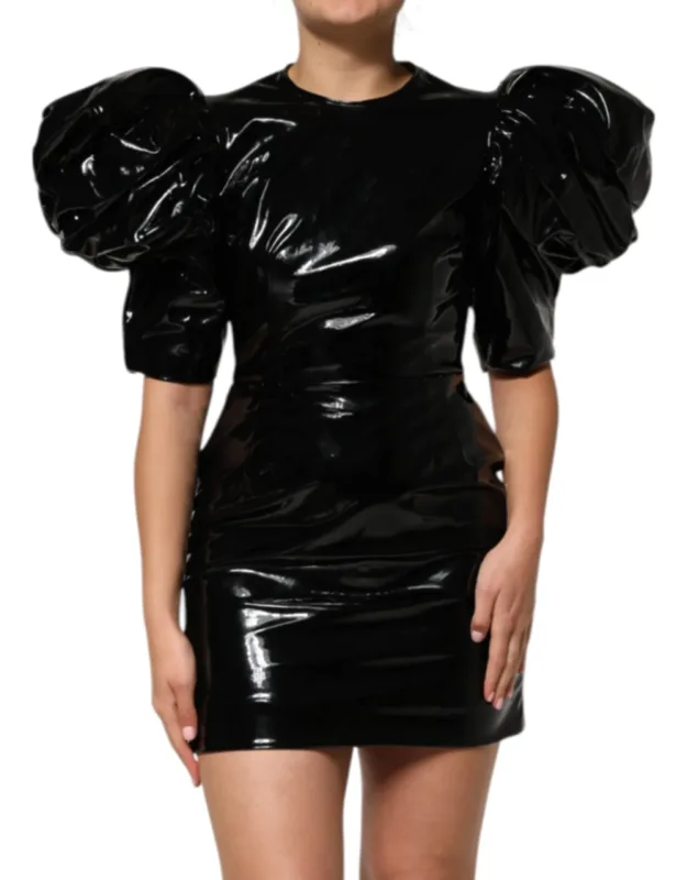Bodycon Sheath Puff Sleeve Mini Dress