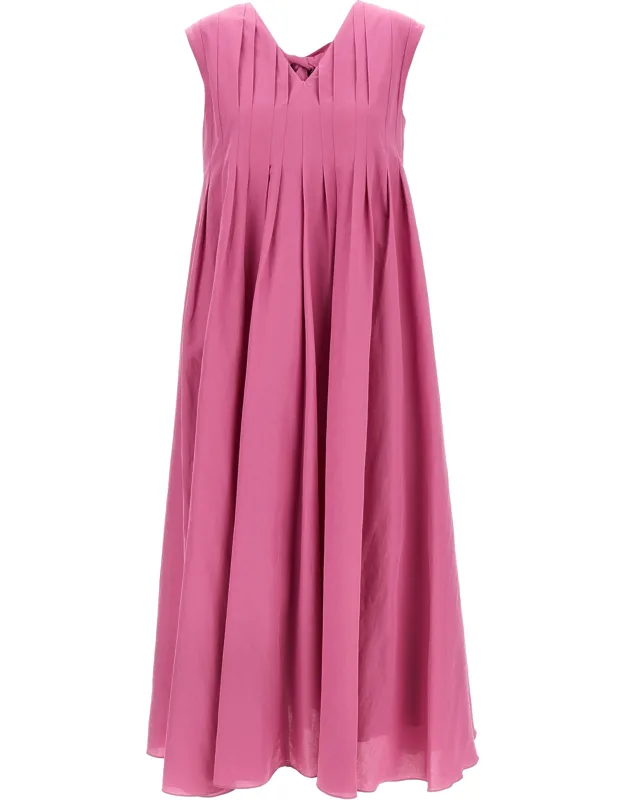 Multicolor Ramie Long Dress