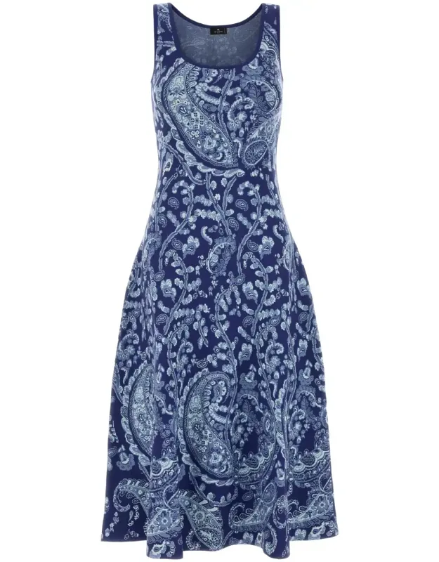 Embroidered Knit Dress