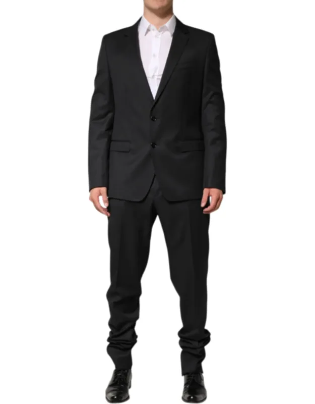 Wool Single Breasted 2 Piece Suit
