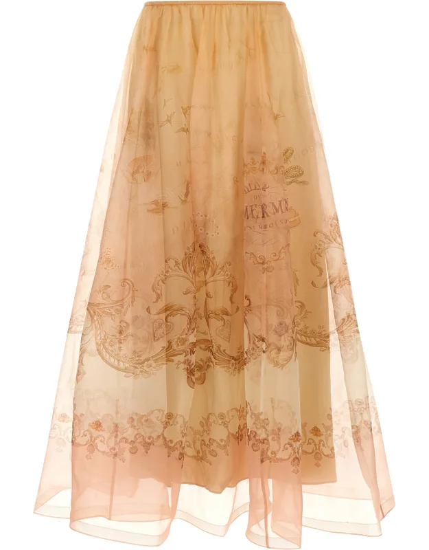Silk Mini Skirt