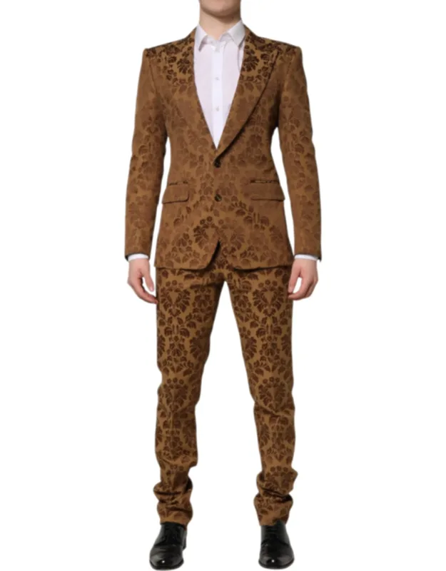 Floral Jacquard Suit