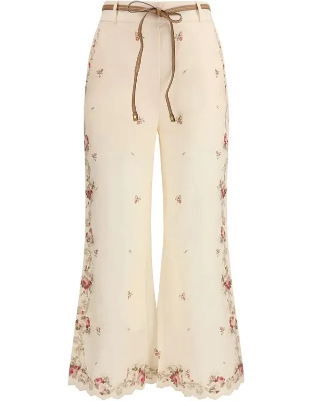 Cotton Flared Pants
