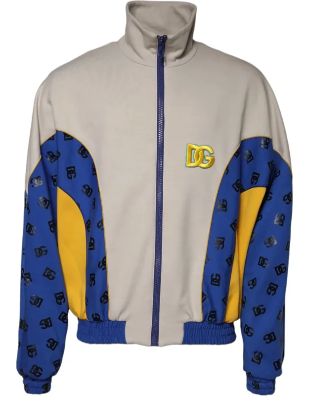 Multicolor Polyester Full Zip Bomber Jacket
