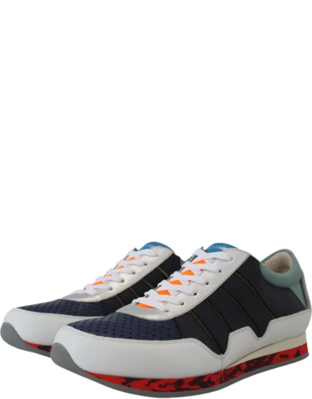 Multicolor Leather Sport Low Top Sneakers