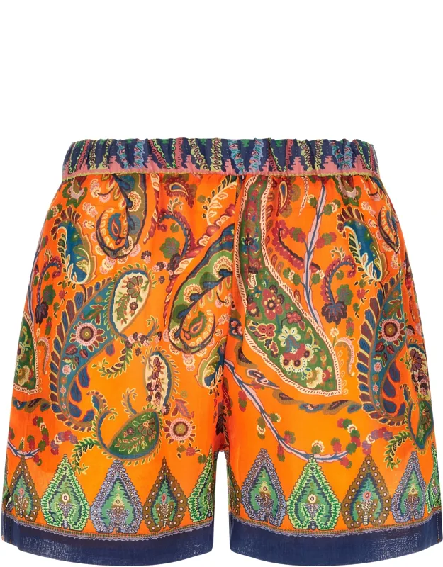 Ramie Bermuda Shorts