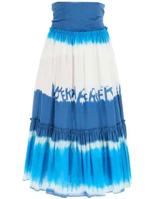 Cotton Midi Skirt