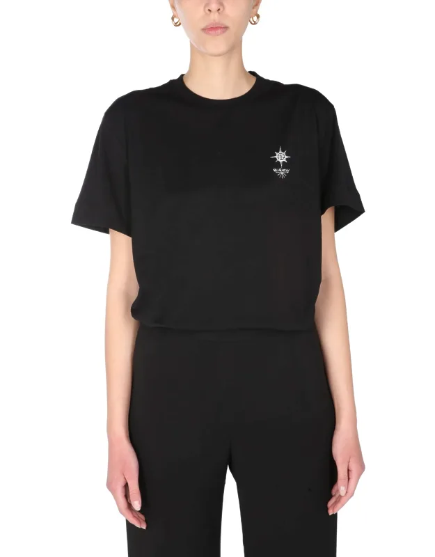 _givenchy Crew Neck T-shirt Logo 100% Cotton Made In Italy_