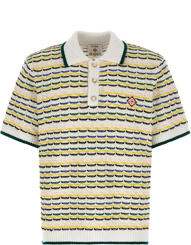 Multicolor Cotton Polo Shirt
