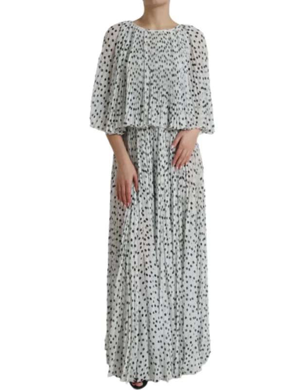 A-line Pleated Maxi Dress