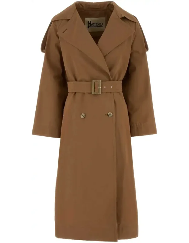 Cotton Blend Trench Coat