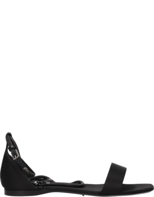 Satin Flat Sandals
