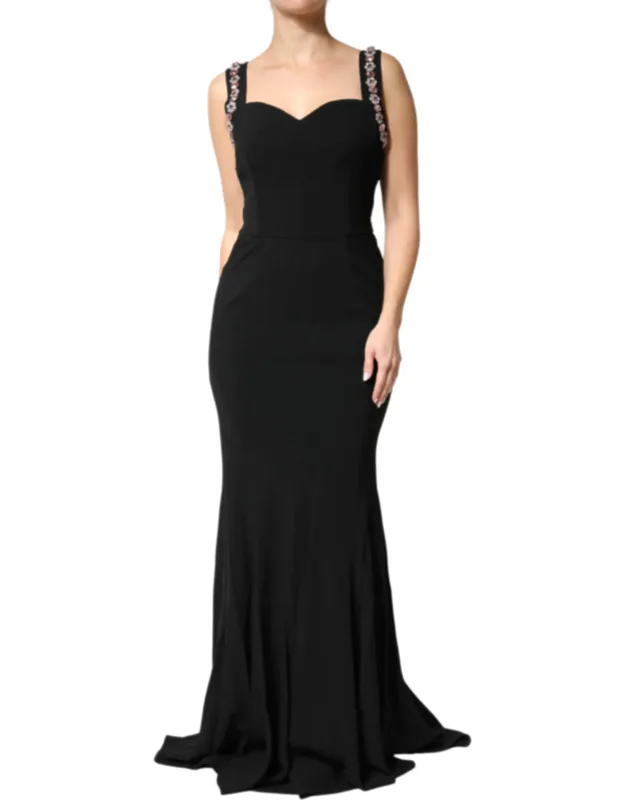Embellished Bodycon Long Gown Dress