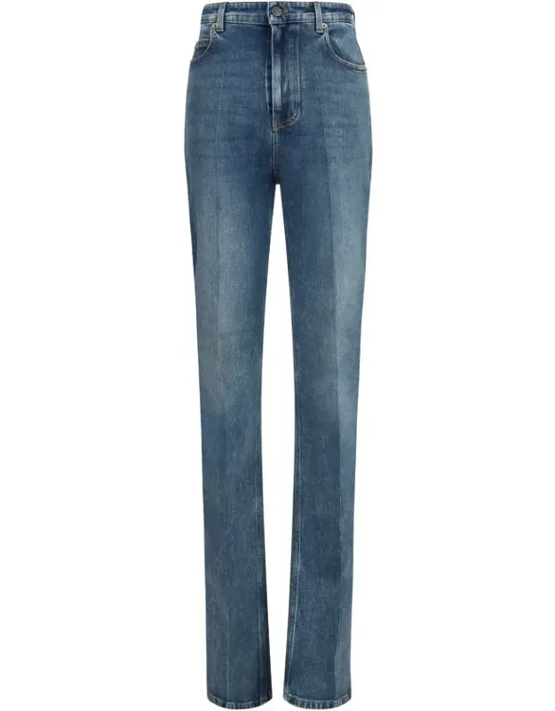 High-waisted Jeans