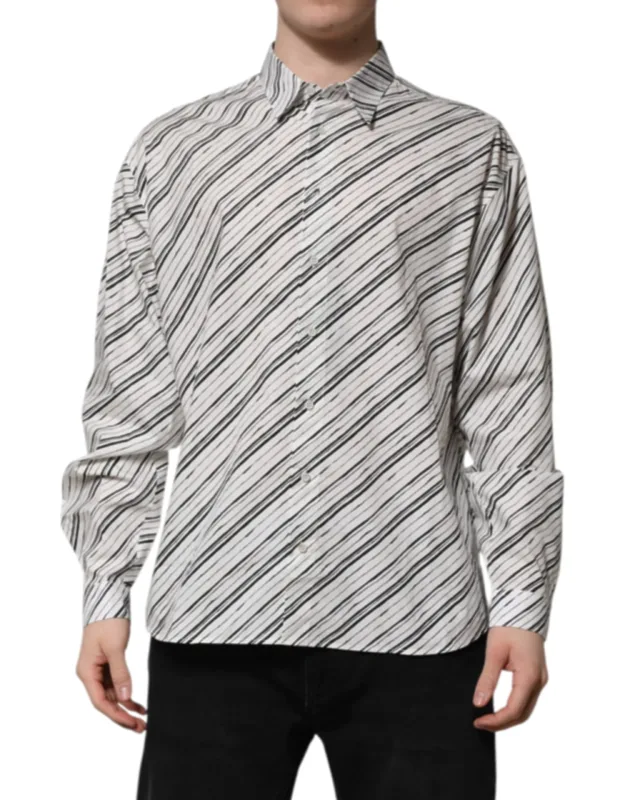 Striped Long Sleeve Formal Shirt