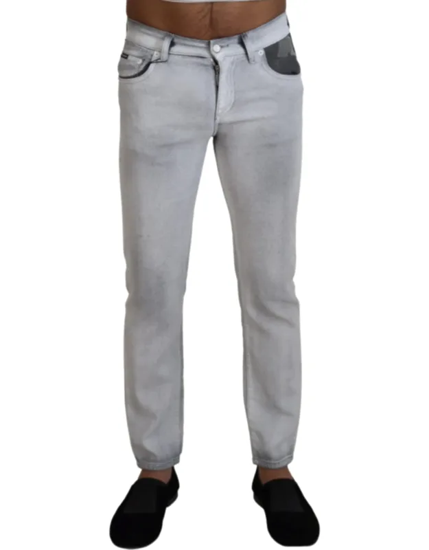 Washed Skinny Denim Jeans