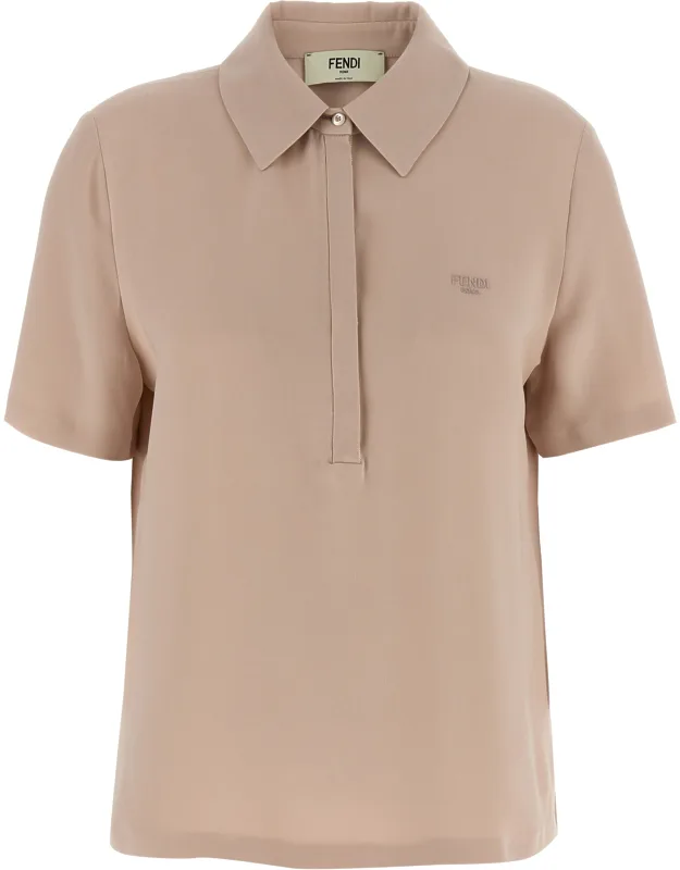 Multicolor Silk Polo Shirt