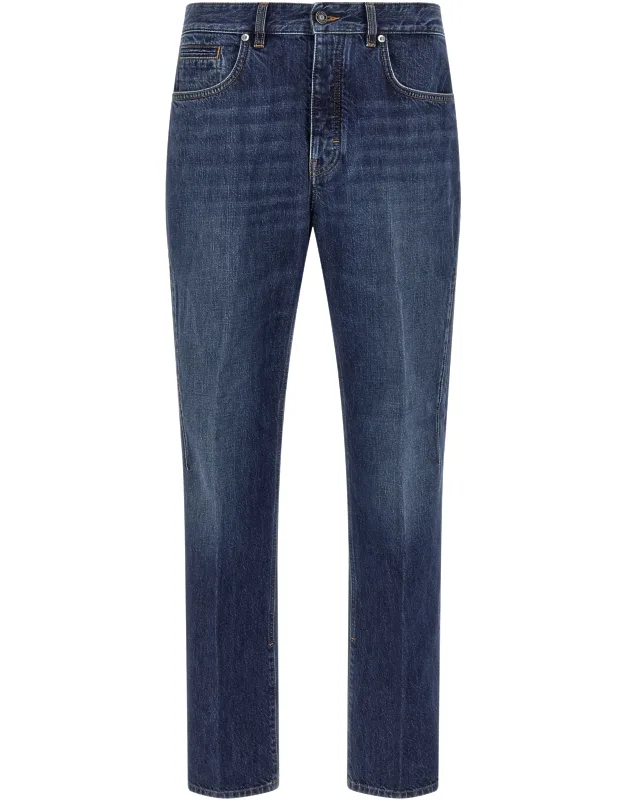 Cotton Straight-leg Jeans