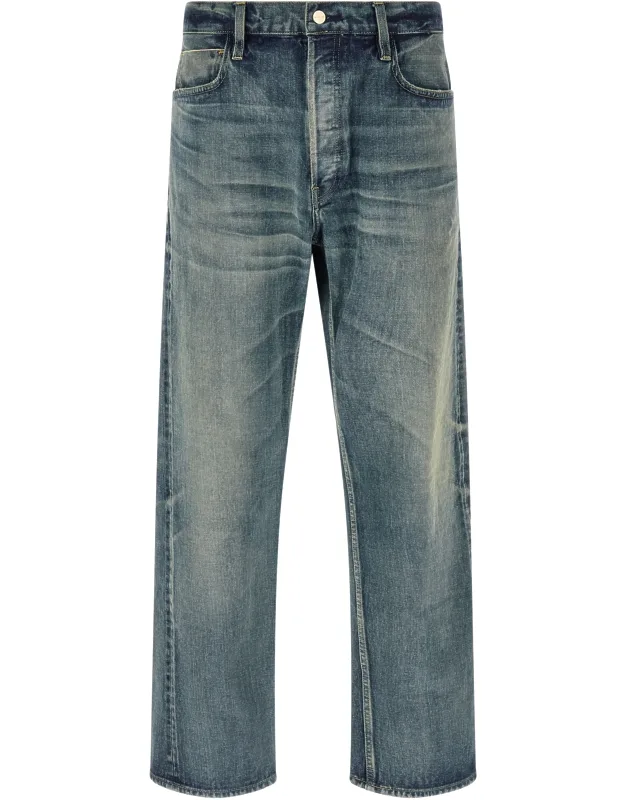 Cotton Straight-leg Jeans