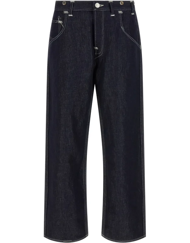 Cotton Straight-leg Jeans