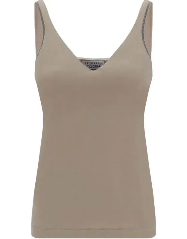 Cotton Sleeveless T-shirt