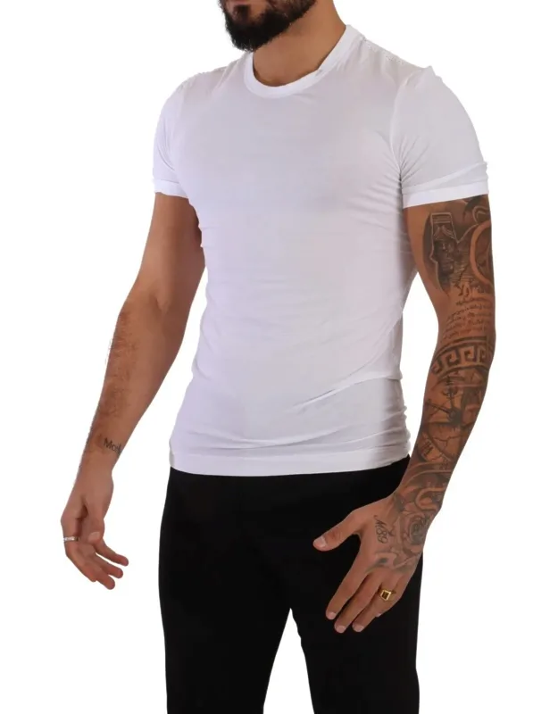 Round Neck Cotton Stretch T-shirt
