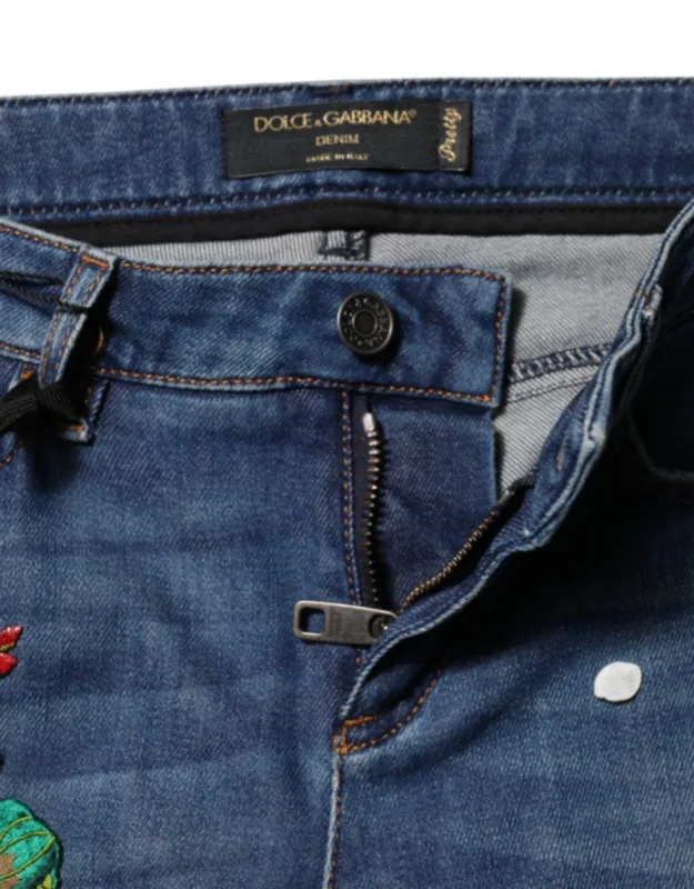 Mid Waist Skinny Denim Jeans