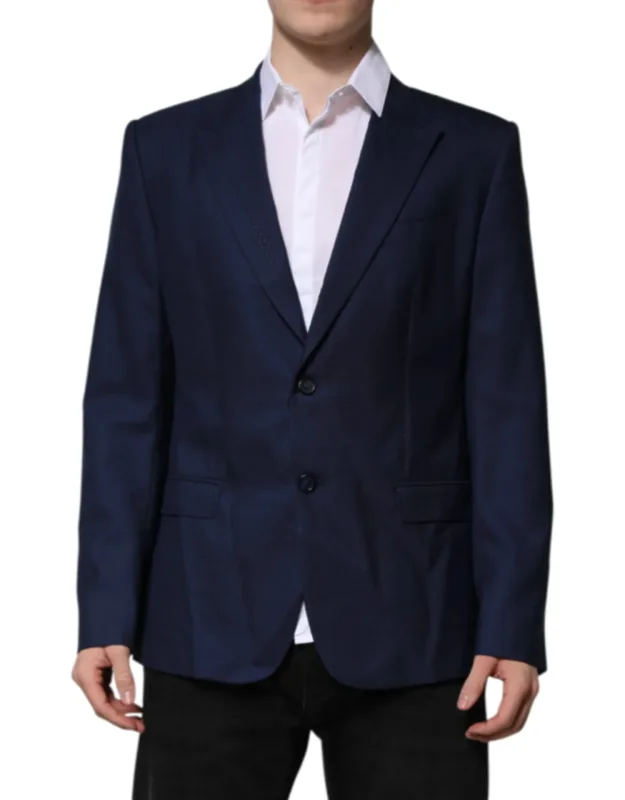 Wool Single Breasted Suit Coat Blazer