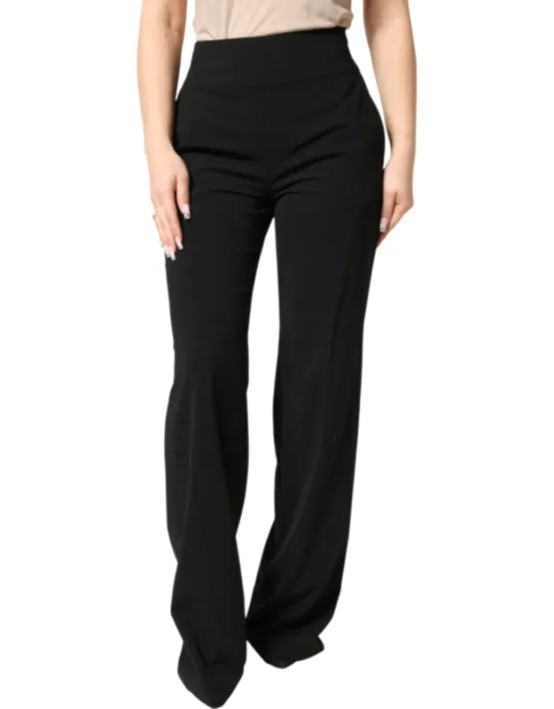 High Waist Straight Trousers