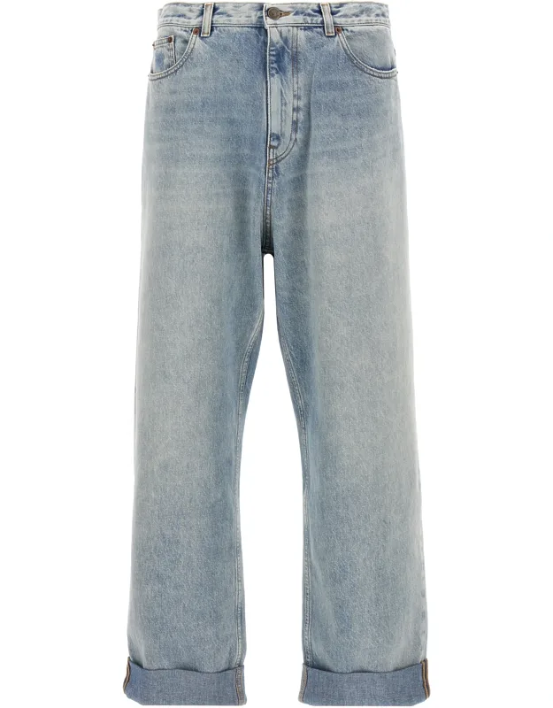 Cotton Straight-leg Jeans