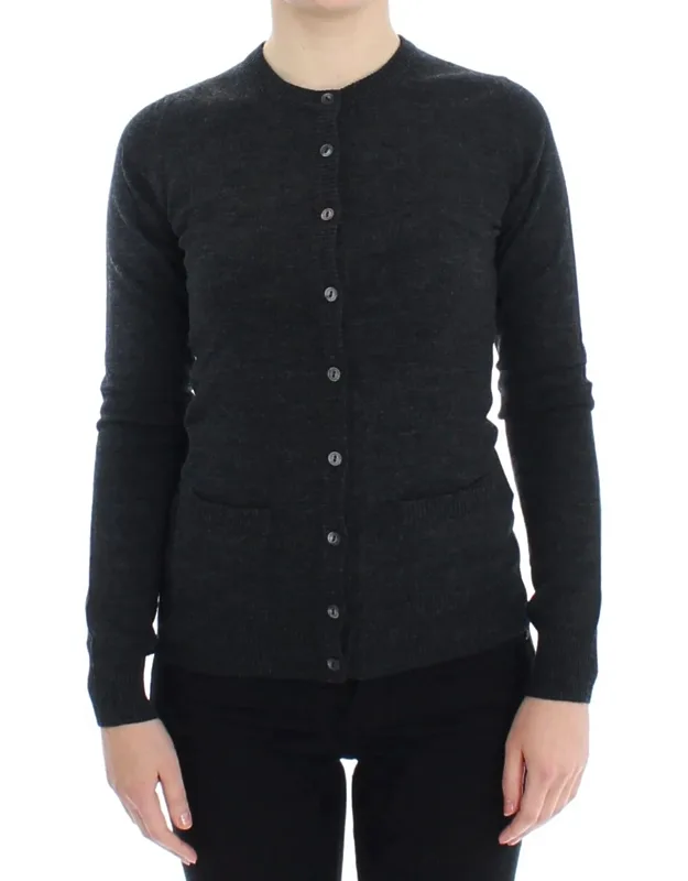 Wool Button Cardigan Sweater