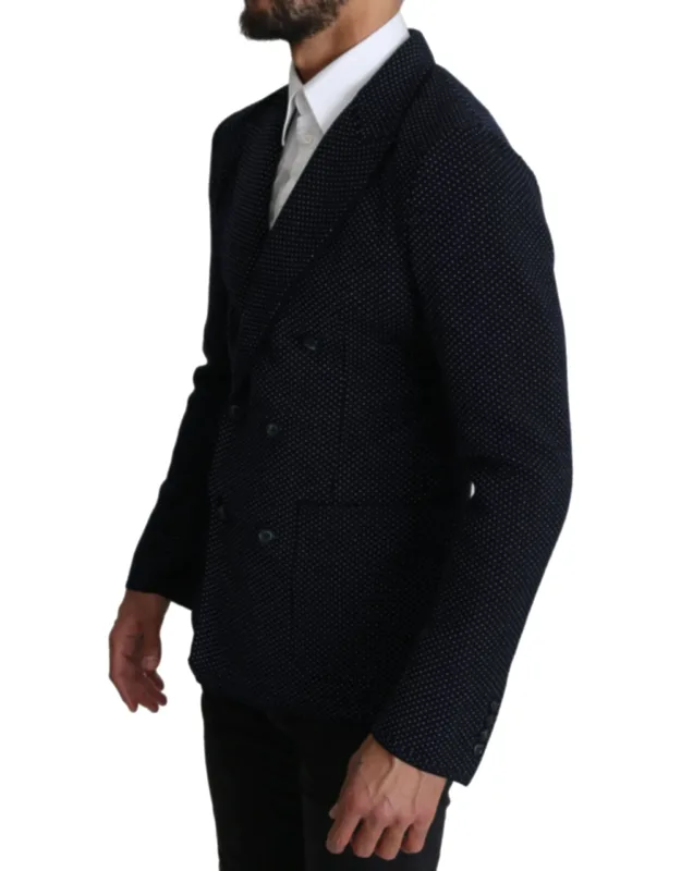 Dotted Double Breasted Coat Blazer