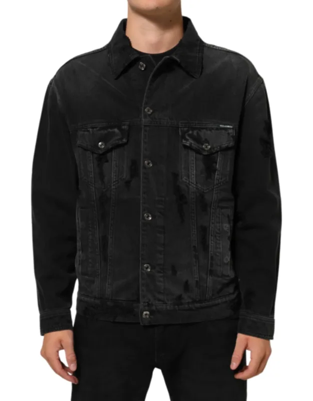 Cotton Stretch Denim Blouson Jacket