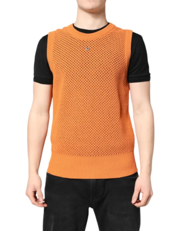 Cashmere Round Neck Sleeveless T-shirt
