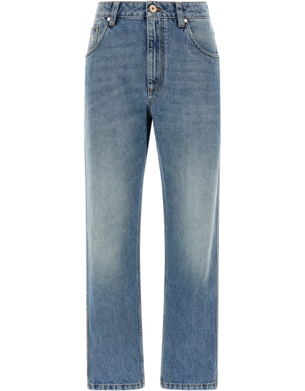 Cotton Straight-leg Jeans