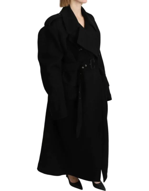 Virgin Wool Blazer Trenchcoat Jacket
