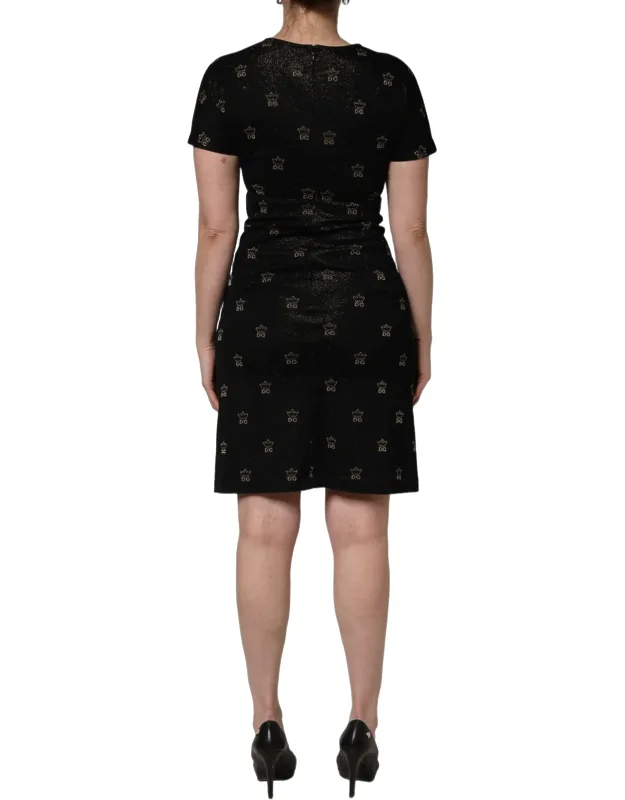 Crown Short-sleeve Sheath Dress