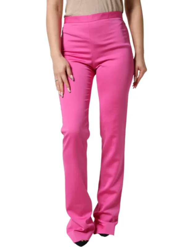 High Waist Straight Casual Trousers