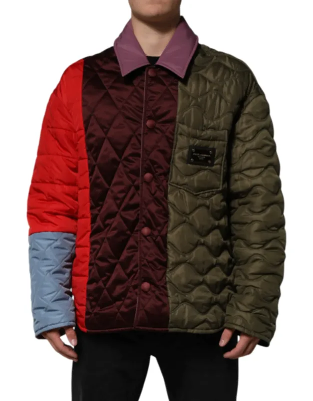 Multicolor Patchwork Quilted Jacket