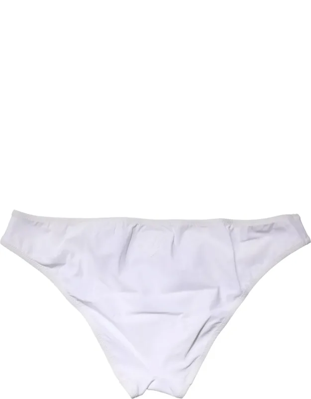 Nylon Stretch Mid Waist Brief Panty Underwear