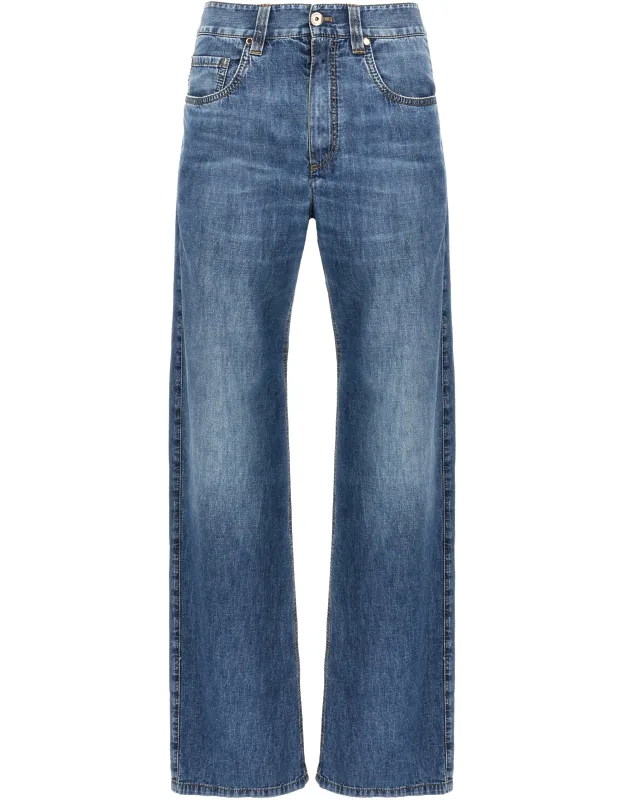 Cotton Straight-leg Jeans