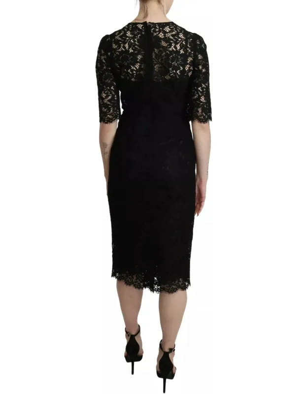 Floral Lace Sheath Dress