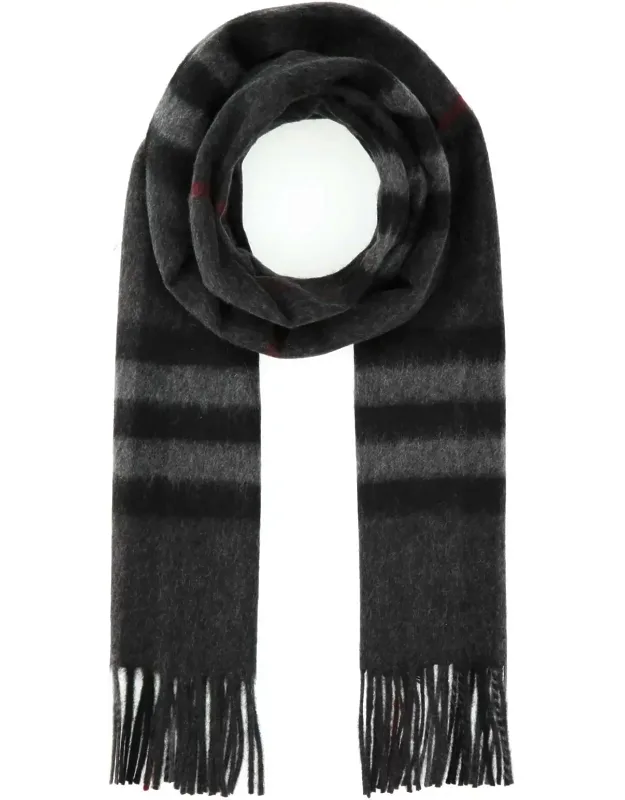 Embroidered Cashmere Scarf
